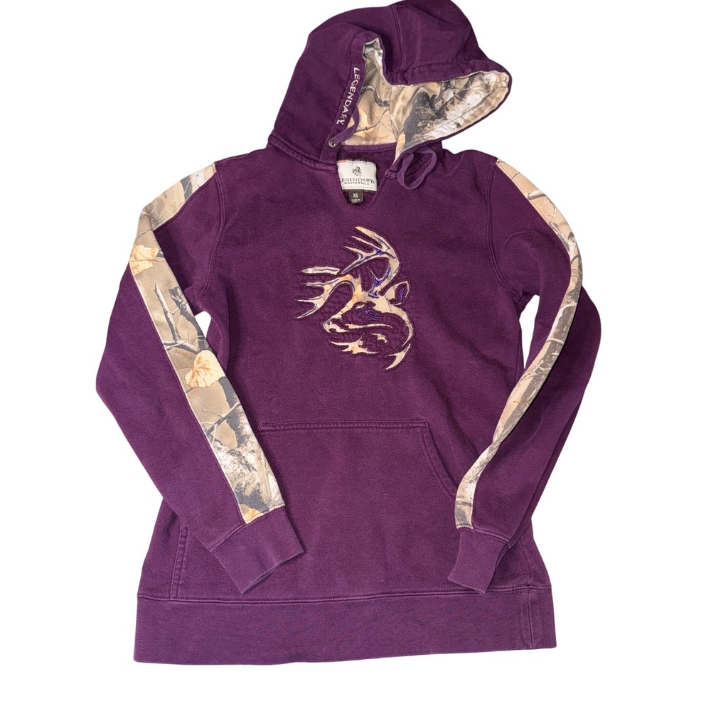Legendary Whitetails Deer Antler Camo‎ Graphic Sweatshirt Women's XS